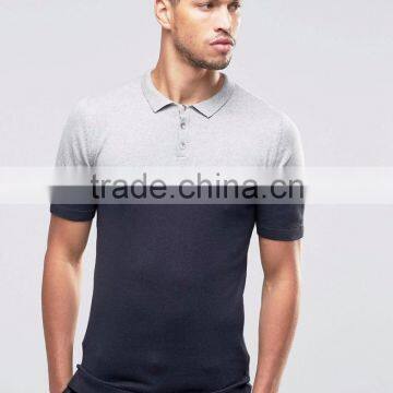 MGOO OEM Manufacturer Summer Cheap 180g 100% Cotton Short Sleeve Contrast Color Breathable Mens Knit POLO Shirt photo-5