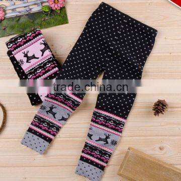 European American fashion reindeers tretched nylon kids pantyhose