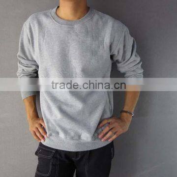 fashion blank long sleeve crewneck sweatshirt