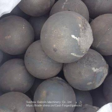 dia.65mm forged grinding media steel balls for mining mill