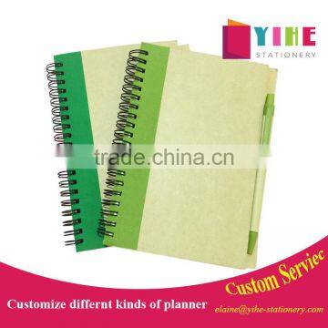 36K cheap spiral notebook kraft cover student diary planner