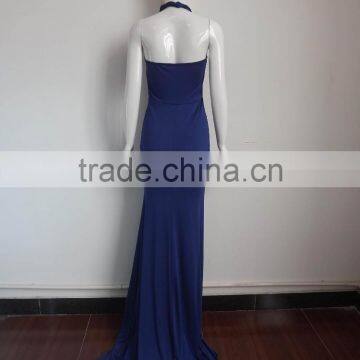 Wholesale Sexy Satin Bare Back Long Western Gowns Party Dresses photo-2