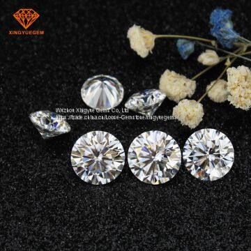 Forever one round cut VVS1 3mm 5mm synthetic diamond loose moissanite wholesale?