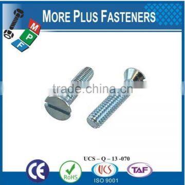 Made in Taiwan Slot Recessed Flat Countersunk Head Machine Screw photo-4