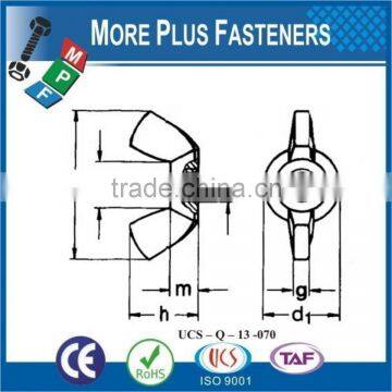 Made in Taiwan DIN 315 Wing Nut DIN 315