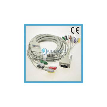 Schiller One Piece Series EKG Cable With Lesdwires ,clip,IEC