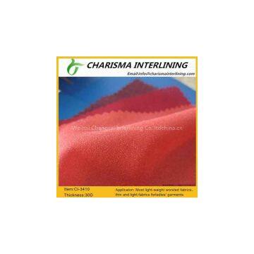 Chiffon Woven Interlining With Fusible 3410