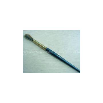 Pony Hair Artist Brush With Golden Aluminium Ferrule