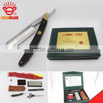 "GOLDOLLAR 900" the best High-end stainless steel barber razor straight razor set