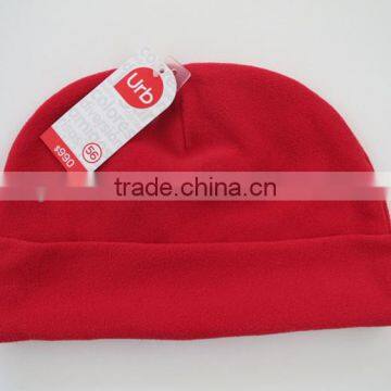 plain fleece beanie hat