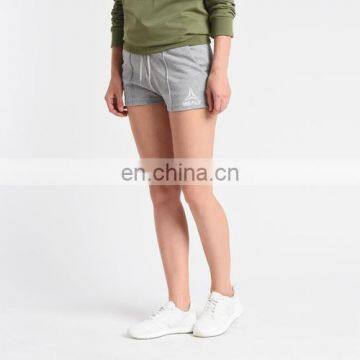 Chian high quality girls gym white comfotable cotton wholesale sweat shorts