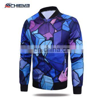 100% polyester sublimation baseball bomber jacket