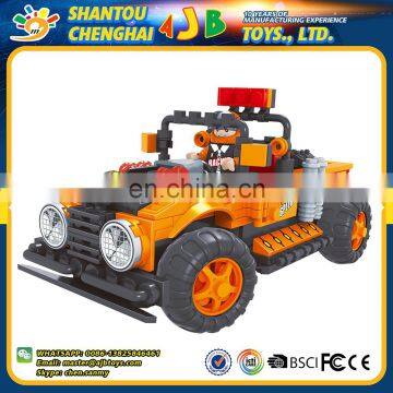 China manufacturer 252PCS excellent quality kids custom plastic cars block toy