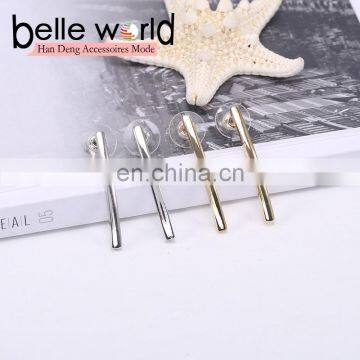Wholesale Fashion Metal Women's Straight Wire Shape Earrings photo-2