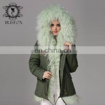 2017 Lamb Fur Coat For Woman Design Coat With Fur Pakra Real Goat Fur Coat