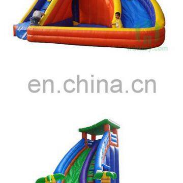 HI FUNNY inflatable slide for adult ,giant inflatable slide,water slide with pool for sale