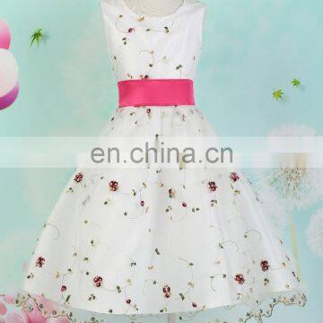 Grace Karin Cute Sleeveless White Lace Girl Party Wear Western Dress CL007553-1 photo-6