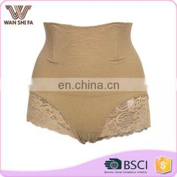 High waist dead colour mature perfectly elastic bigger size women lace panty