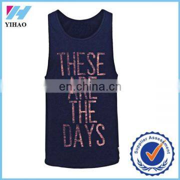 Dongguan Yihao Men clothing 100%cotton sleeveless shirts tank top men Fitness shirt mens singlet sport vest,top selling products