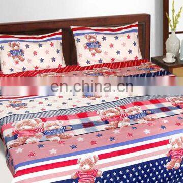 Multi Color Printed Bed Sheet Set