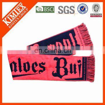 Wholesale custom winter acrylic football woven scarf