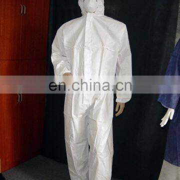 Nonwoven Disposable PP/SMS/PP+PE Coverall with Hood