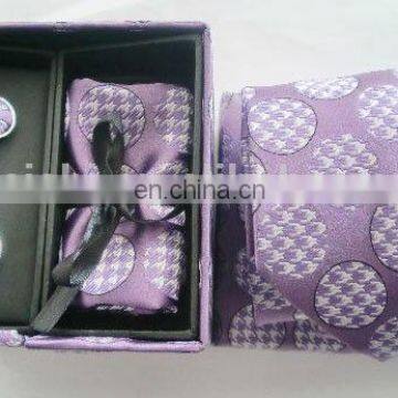 Classical Pasley Design Silk Ties Handkerchief Cufflinks Mens Gifts Sets photo-2
