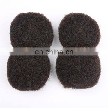 Mongolian Human Hair Natural Color Afro Kinky Hair Weave