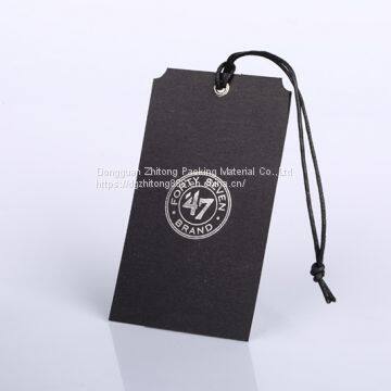 Custom matte finish paper hang tags labels  for clothing