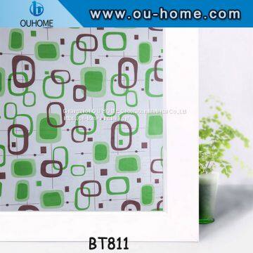 OUHOME Decorative PVC Home Glass Door/Window  Decor Film Removable With Glue