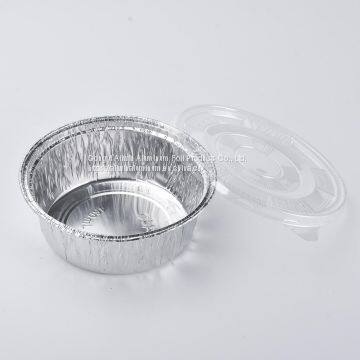 Disposable Small Takeaway Food Aluminum Foil Soup Bowl 4 oz Aluminum Foil Cups With Plastic Lid photo-3