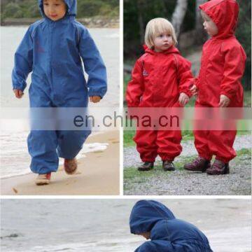 Children waterproof all-in-one coveralls