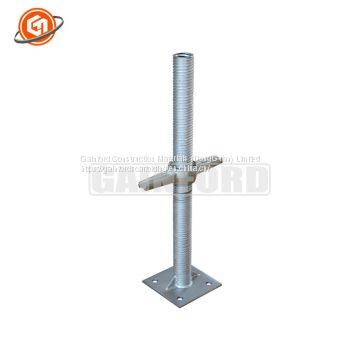 150*150mm U Head Jack Base Standard Scaffolding Sizes Handset Swivel Jack