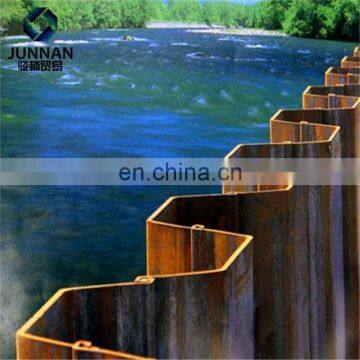 alibaba website S355JO steel sheet piles building material for bridge