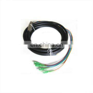 4 6 Cores Waterproof Fiber Optic Pigtail Cable With SC/APC SC/UPC Connectors