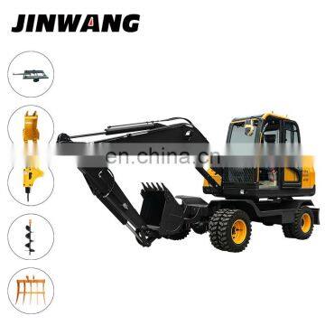 Engineering Used 8t Large Excavator With Wheels for Construction photo-2