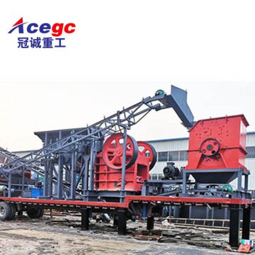 Shandong mobile crushing station, China