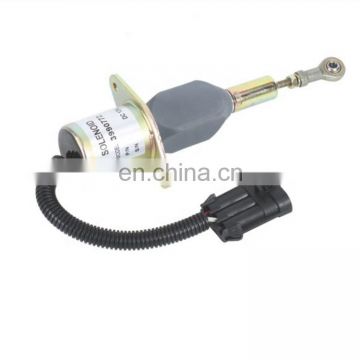 Fuel shut off solenoid Valve 3990772 SA-4932-12 3990773 SA-4932-24 For 24V 6CT Excavator Engine Aftermarket Parts LH-B031