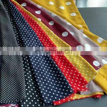 2020 High quality 100% polyester polka dot printing chiffon fabric for women dress blouse pants