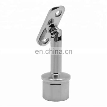 Sonlam TJ-02  Hollow Pipe Wall Deck Stainless Steel Angle Stair Commercial Handrail Railing Glass Shelf Bracket Adjustable