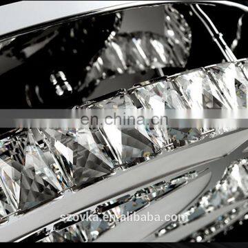 3 Color Change Modern LED Ceiling Light Crystal Round Flower Shape Ceiling Lamps photo-6