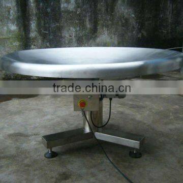 Concave surface packing collecting rotary table