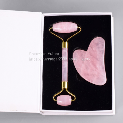 Heart Shaped Gua Sha Guasha Board Pink Rose Quartz Jade Stone Scraping Massage Tool gua sha board