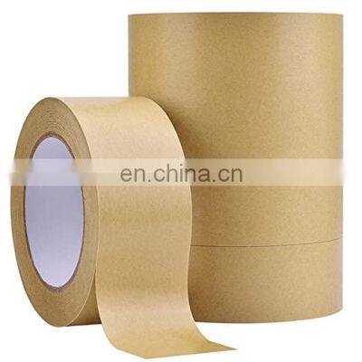 Eco Kraft Paper Carton Sealing Tape Custom Logo Packaging Tape Self Adhesive Non-reinforce Natural Color Tape