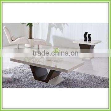 Hot Sale Living Room Furniture V Shape Coffee Table