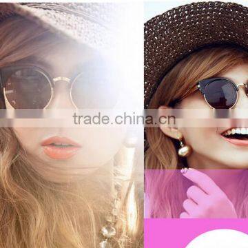High Quality New Lastest Model Women Fashion Round Lens Cat Eye Sunglasses 2016 photo-6
