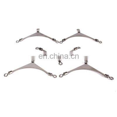 Flexible Rotation Cross Brass Barrel Fishing Snap Swivel photo-2