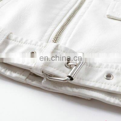 Top Sale Women Leather Jacket Custom Made Leather Fashion Jacket Biker Jacket For Ladies photo-3