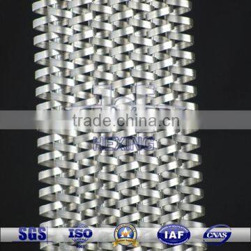 Stainless steel decorative woven spiral net curtain