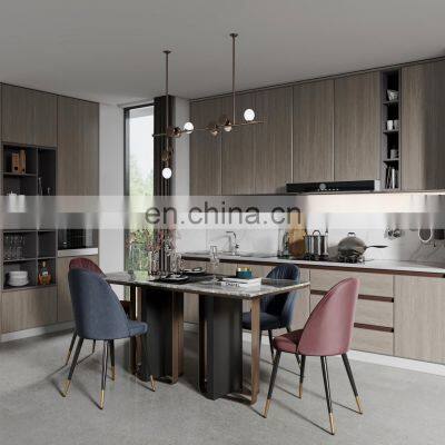 European Modern Luxury Skin-Touch Membrane Kitchen Cabinet